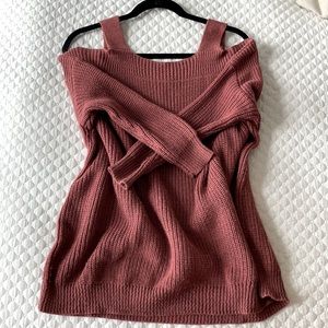 Red Dress Boutique- Cozy Open Shoulder Sweater